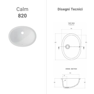 Lavabo Corian Calm 820
