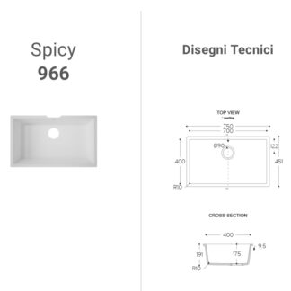 Lavabo Corian Spicy 966