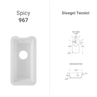Lavabo Corian Spicy 967