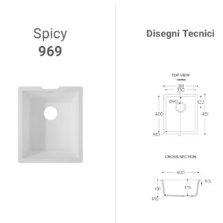 Lavabo Corian Spicy 969