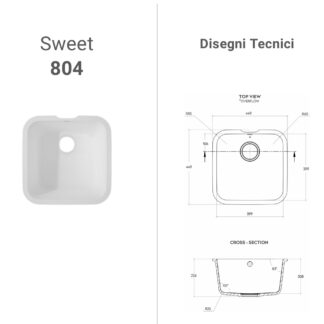 Lavabo Corian Sweet 804