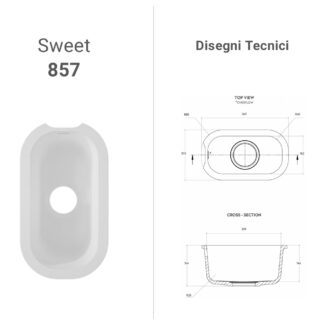 Lavabo Corian Sweet 857