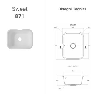 Lavabo Corian Sweet 871