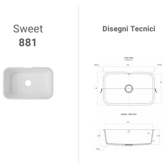 Lavabo Corian Sweet 881