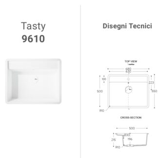 Lavabo Corian Tasty 9610