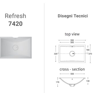 Lavabo Corian Refresh 7420