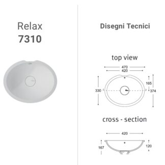 Lavabo Corian Relax 7310