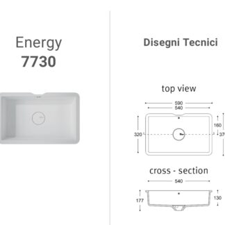 Lavabo Corian Energy 7730