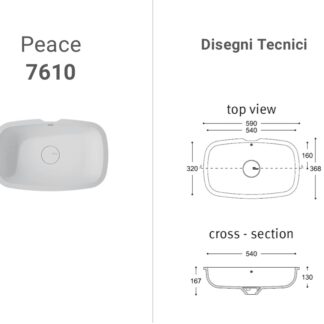 Lavabo Corian Peace 7610