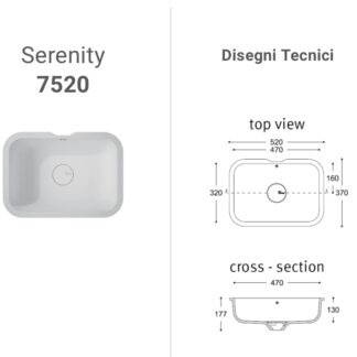 Lavabo Corian Serenity 7520